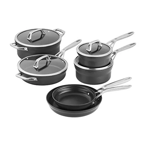 Zwilling Motion set pentole antiaderenti 10 pezzi grigio