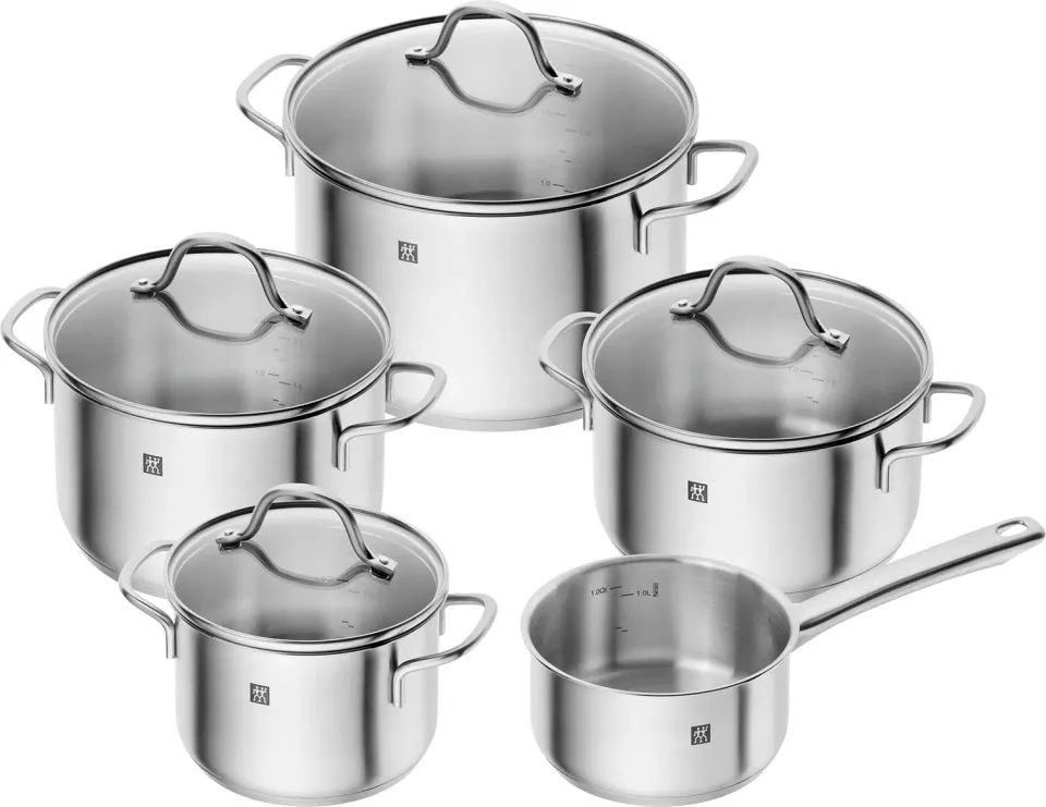 Zwilling Flow batteria pentole 5 pezzi induzione inox 18/10