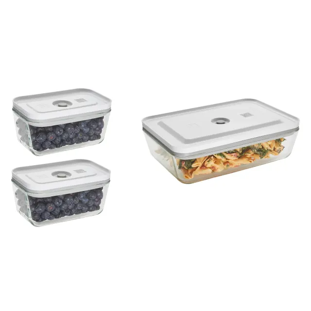 Zwilling Fresh & Save contenitori vetro 3 pezzi sottovuoto
