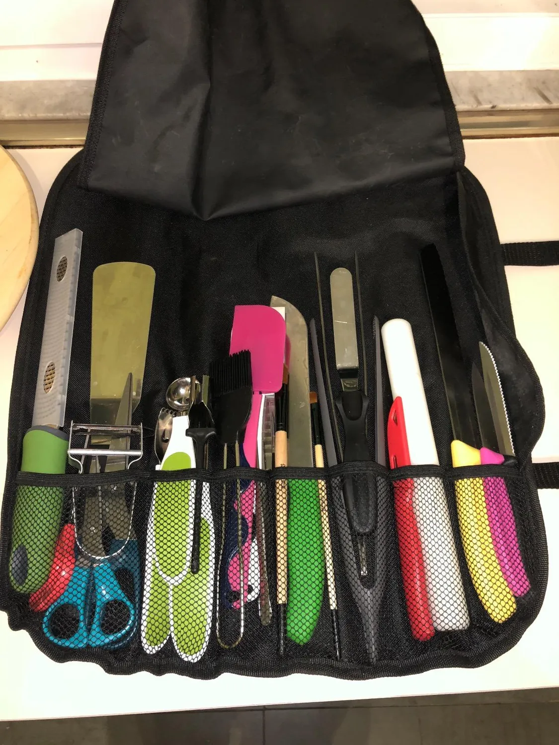 Zwilling 35002600 Borsa Portacoltelli 7 Scomparti Nero