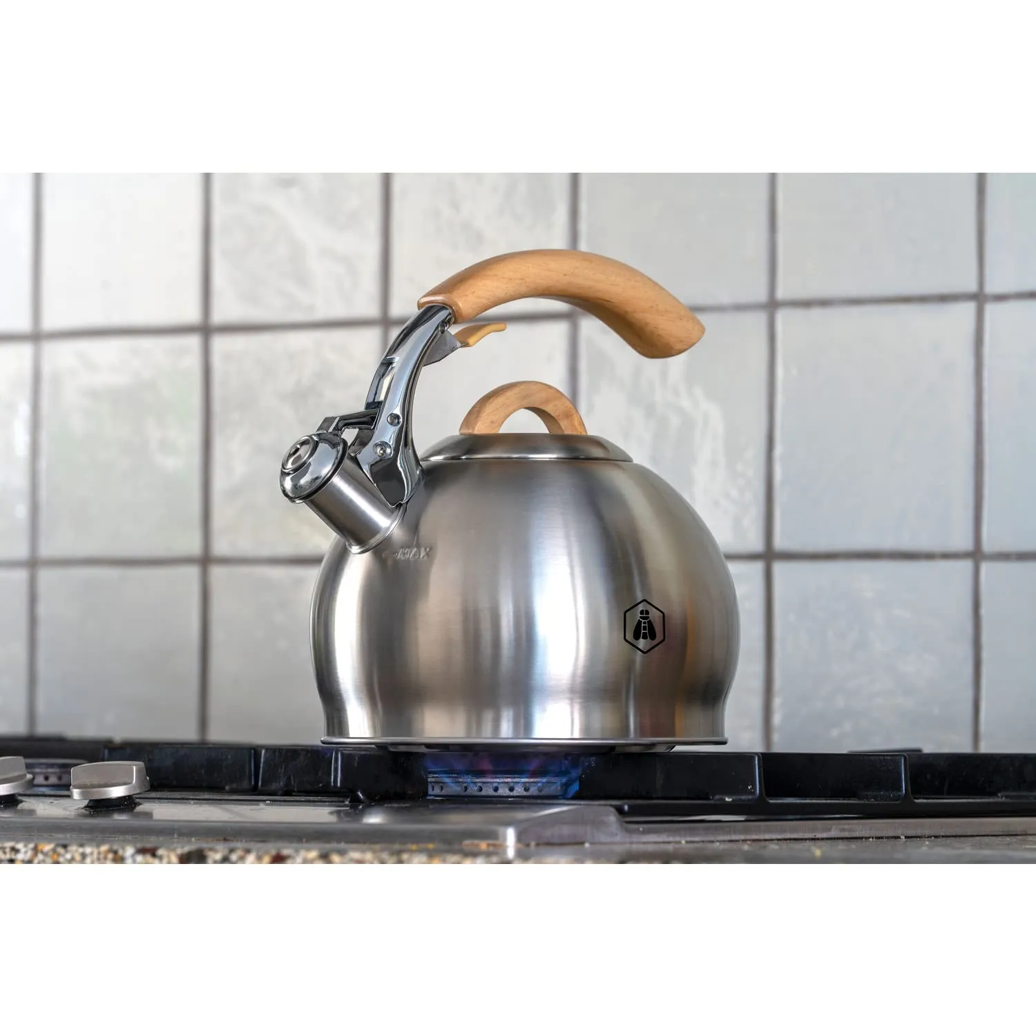 Laguiole en Aubrac bollitore fischietto 3 l legno inox