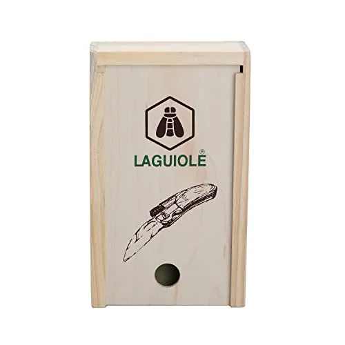 Laguiole en Aubrac coltello pieghevole torcia LED legno 17 cm
