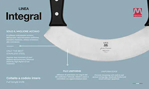 Montana Integral mezzaluna cucina 25 cm acciaio inox