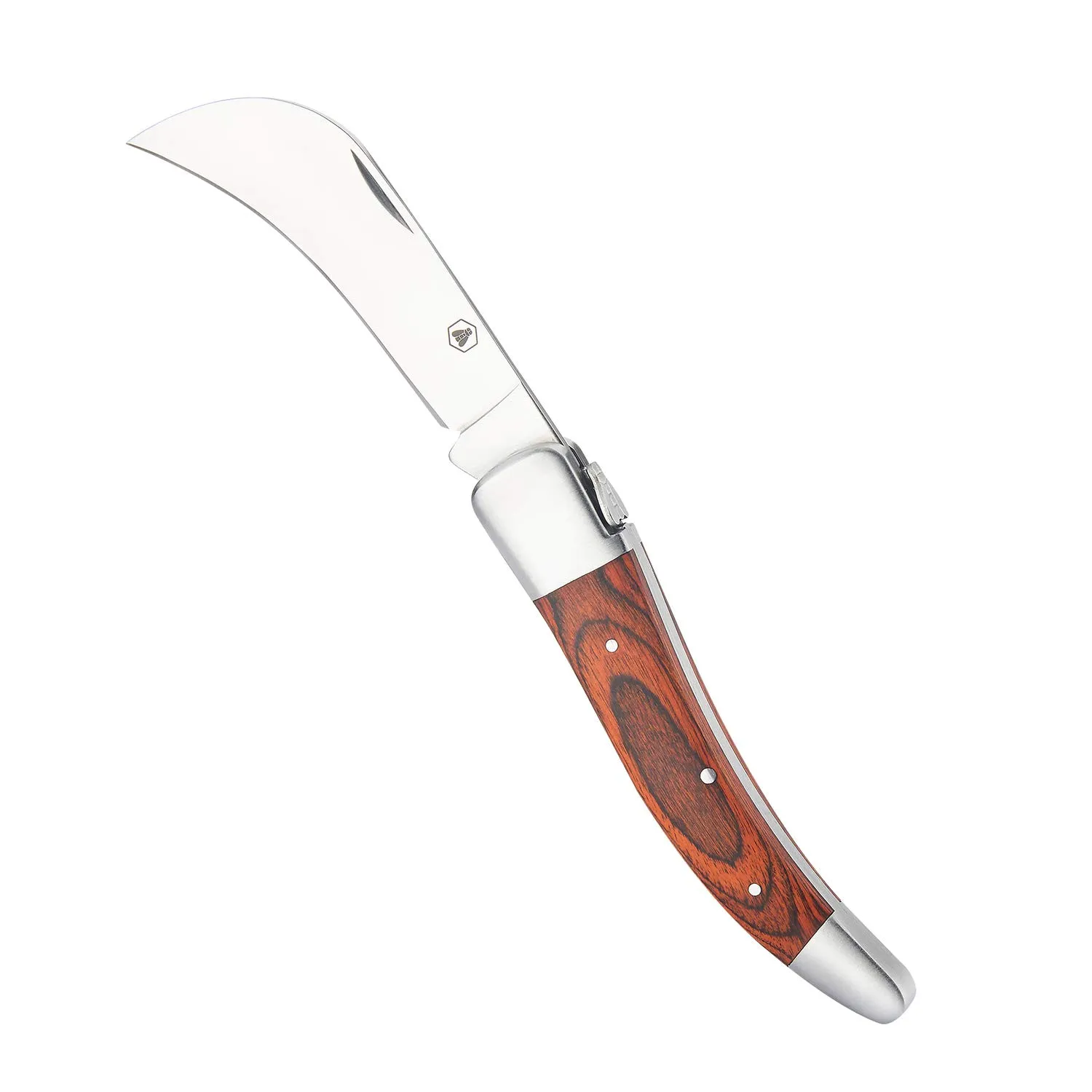 Laguiole set 2 coltelli pieghevoli giardinaggio custodia pakka