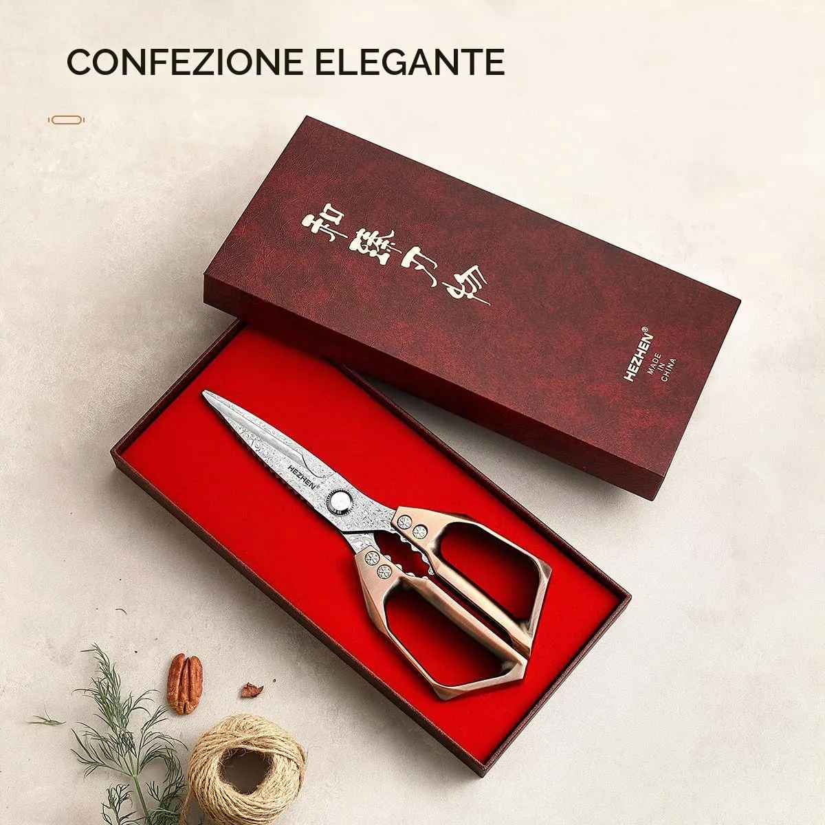 Hezhen forbici cucina damasco 110 strati