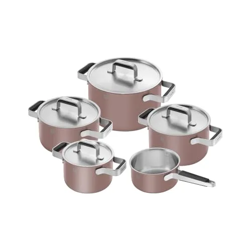 Zwilling Focus Set 5 Pezzi Pentole Inox Rosa