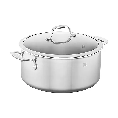 Zwilling Spirit pentola inox 3 strati 8 qt con coperchio