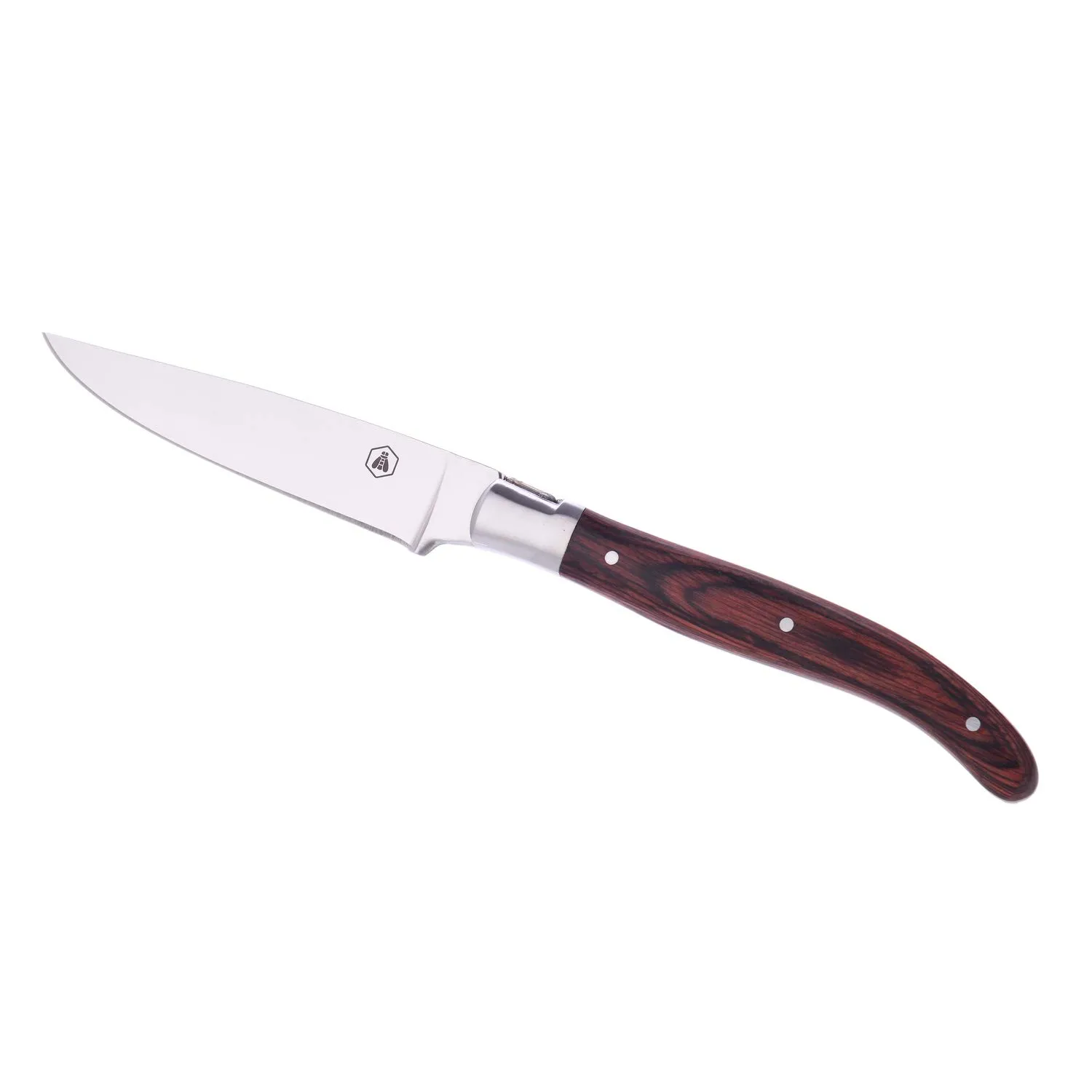 Laguiole en Aubrac ceppo 5 pezzi coltelli cucina legno hevea