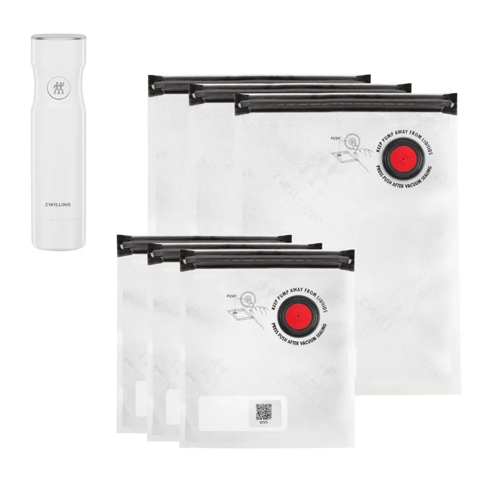 Zwilling Fresh & Save pompa sottovuoto bianco 7 pezzi S/M