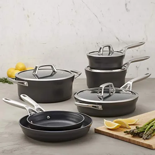 Zwilling Motion set pentole antiaderenti 10 pezzi grigio