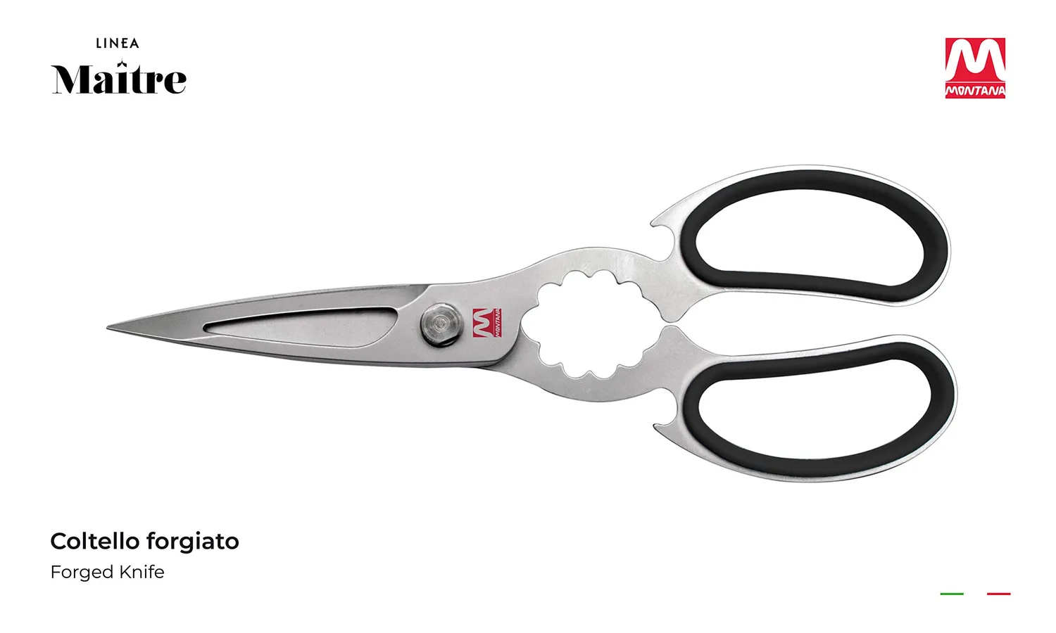 Montana Maitre forbici cucina 23 cm acciaio azoto