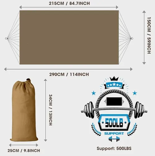 MOSFiATA Backyard amaca cachi 216x150 cm tela cotone
