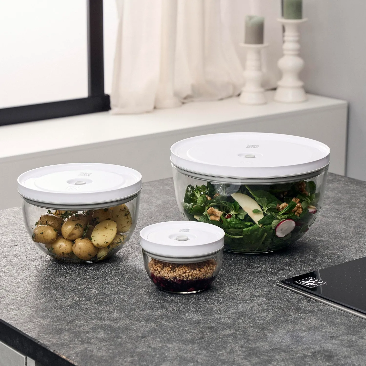 Zwilling Fresh & Save Bowls set 3 ciotole vetro