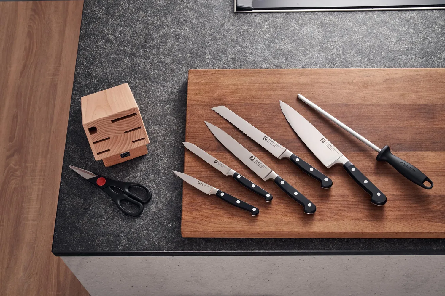 Zwilling Professional S ceppo coltelli 8 pezzi legno made Germany