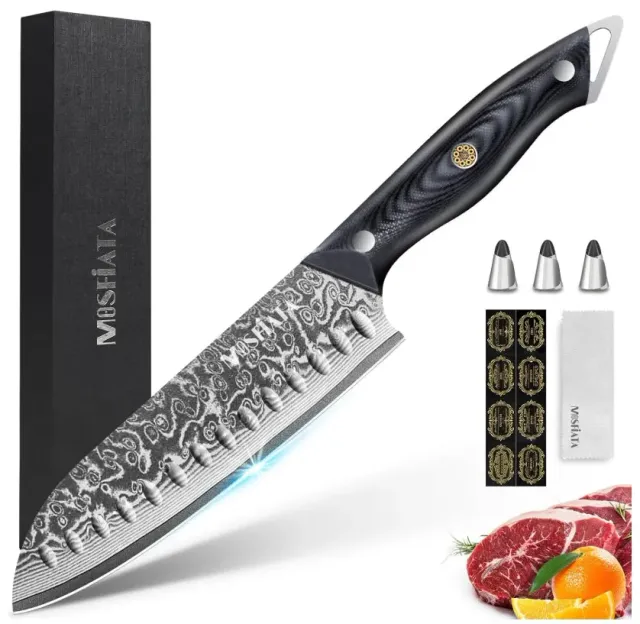 MOSFiATA santoku 7 pollici damasco 67 strati VG10