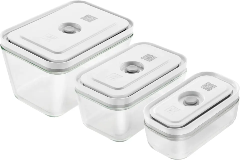 Zwilling Fresh & Save contenitori vetro 3 pezzi bianco