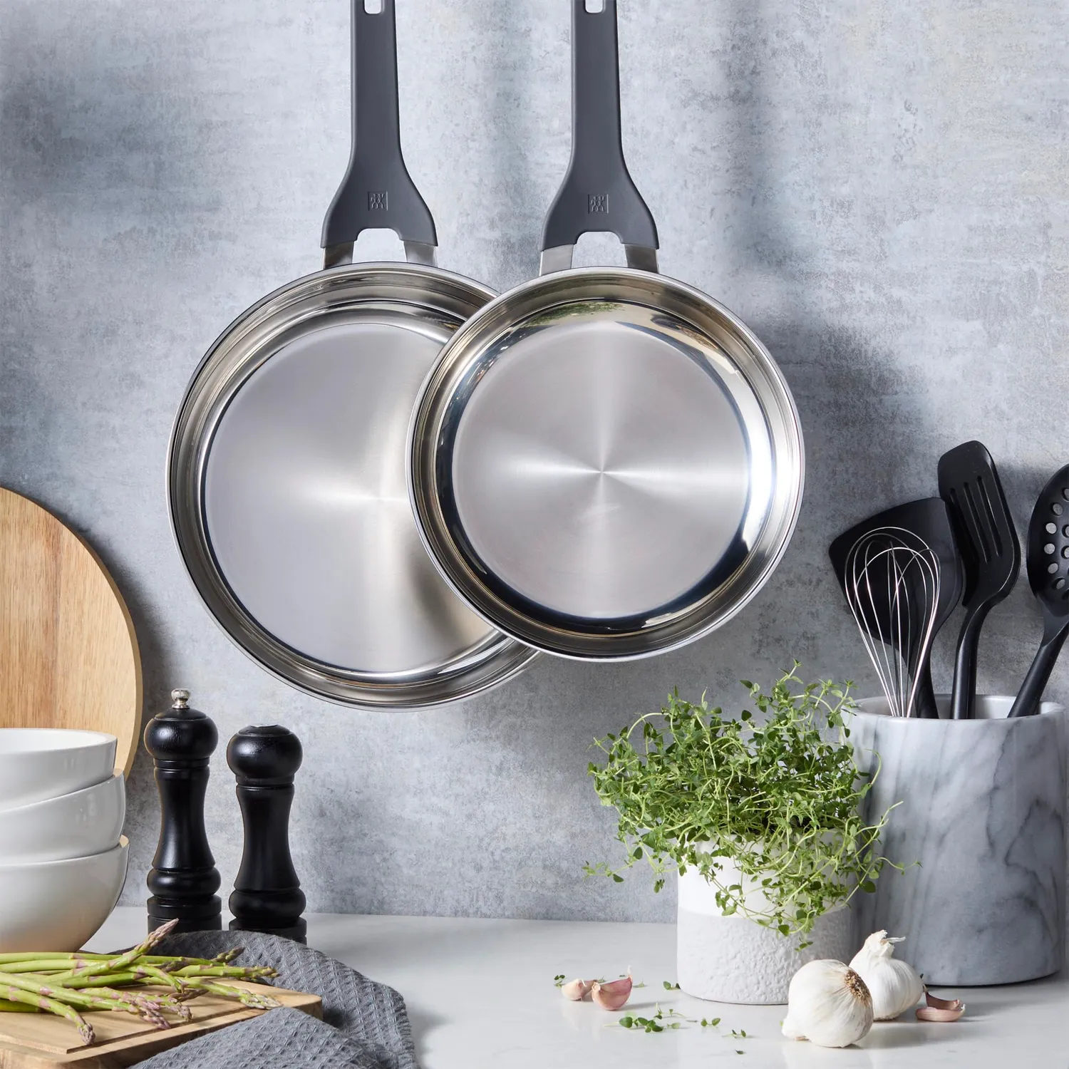 Zwilling Simplify set 2 padelle inox 24-28 cm