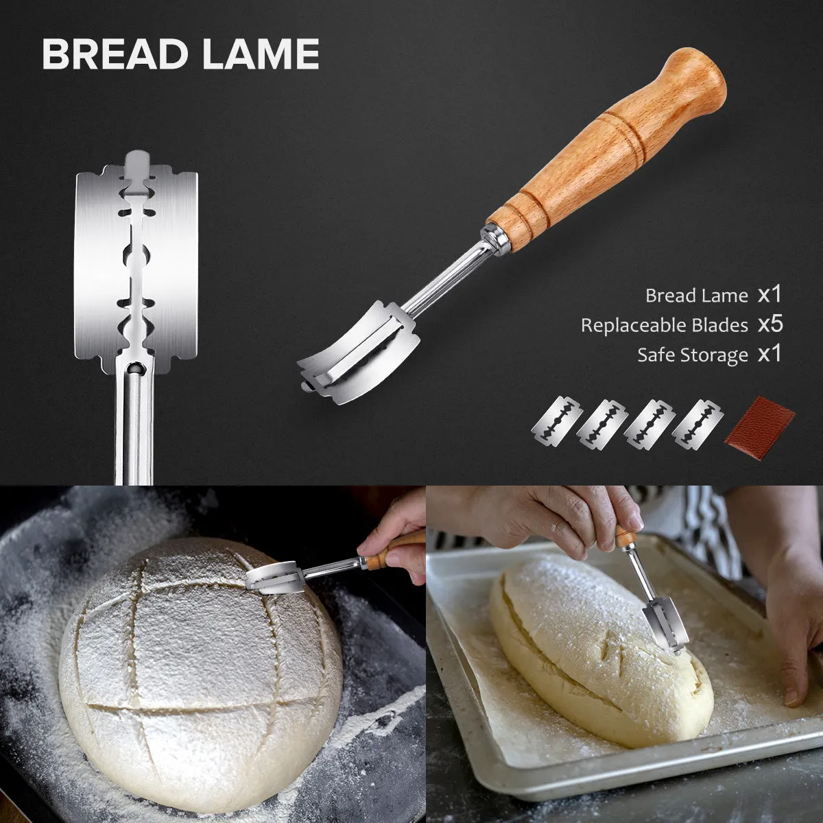 MOSFiATA coltello pane 8 pollici seghettato acciaio