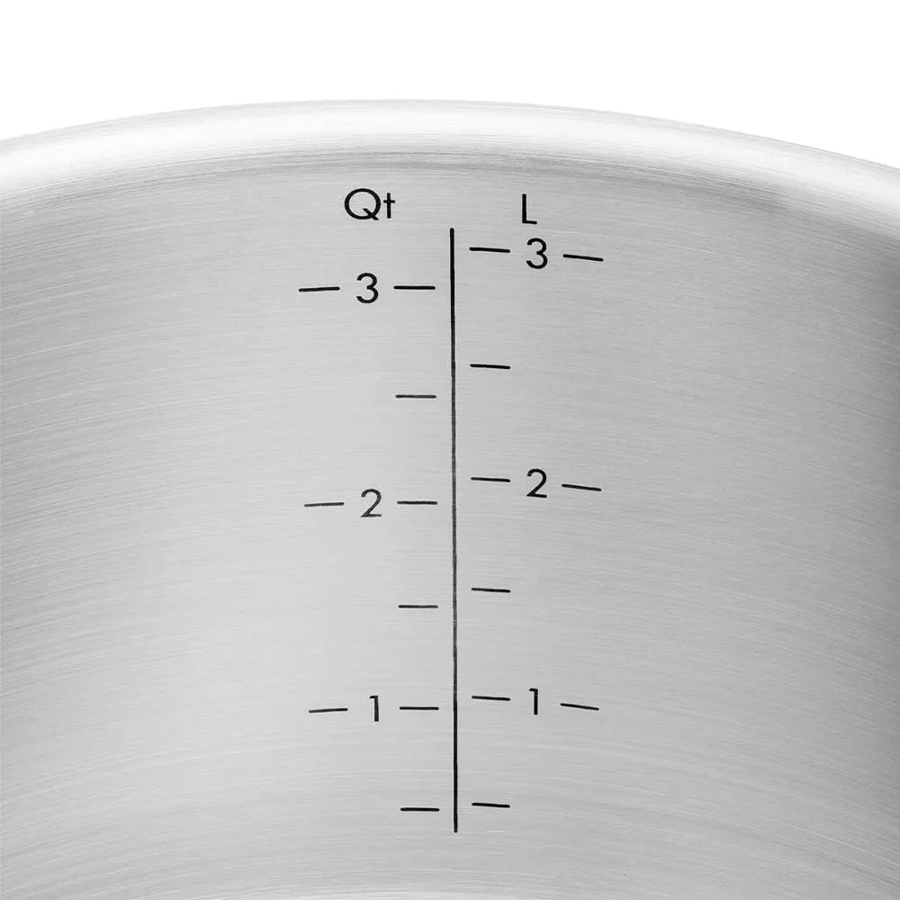 Zwilling Pure set 5 pentole inox grigio antracite triplo fondo
