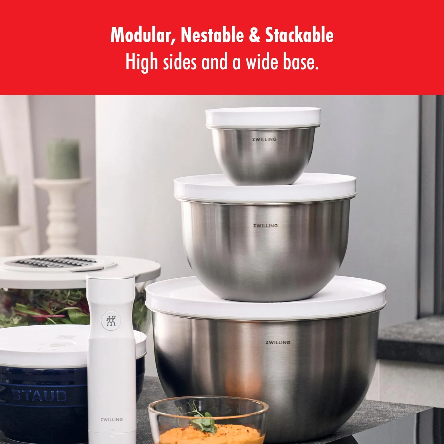 Zwilling Fresh & Save set ciotole sottovuoto 9 pezzi inox