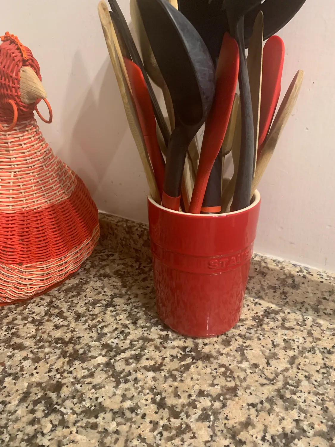 Staub Ceramic portautensili ceramica rosso 11 cm