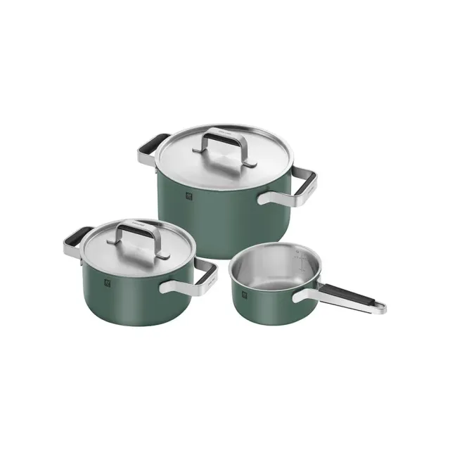 Zwilling Pure set pentole 3 pezzi verde ceramica