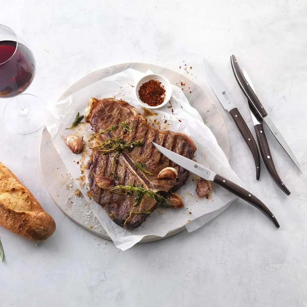 Zwilling 39161-000 set 4 coltelli bistecca legno jacaranda