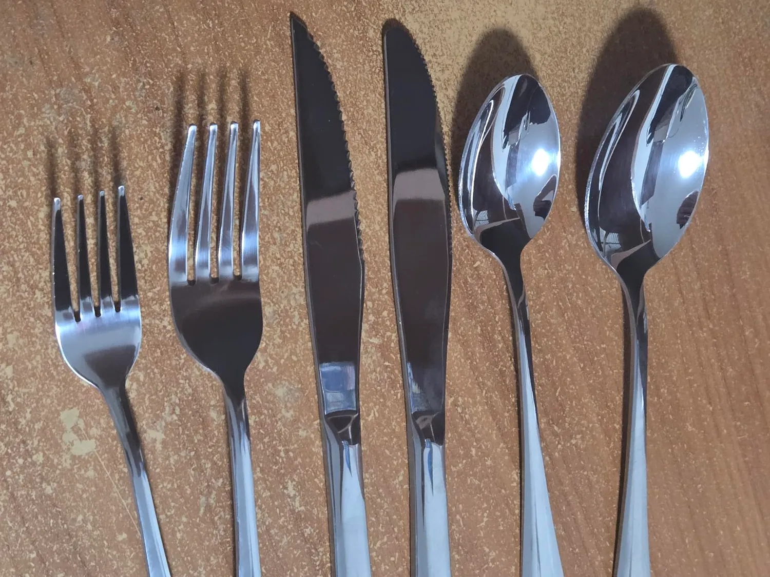 D.Perlla posate acciaio inox 48 pezzi 8 persone argento