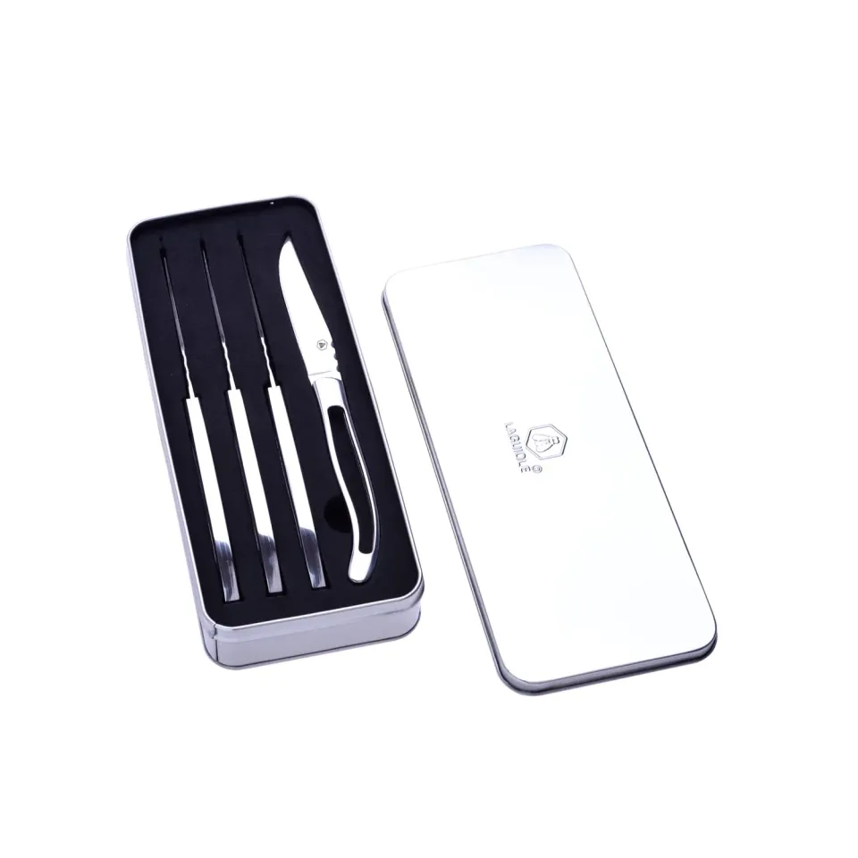Laguiole en Aubrac set 4 coltelli bistecca inox