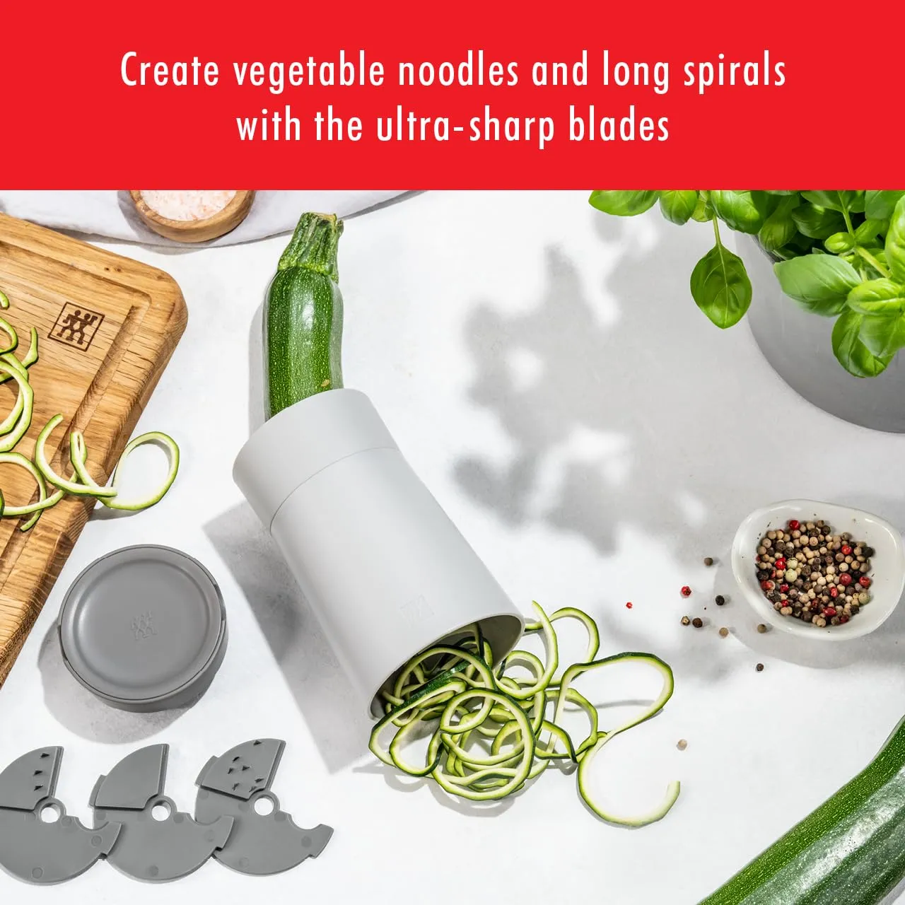 Zwilling Z-Cut spiralizzatore verdure acciaio grigio