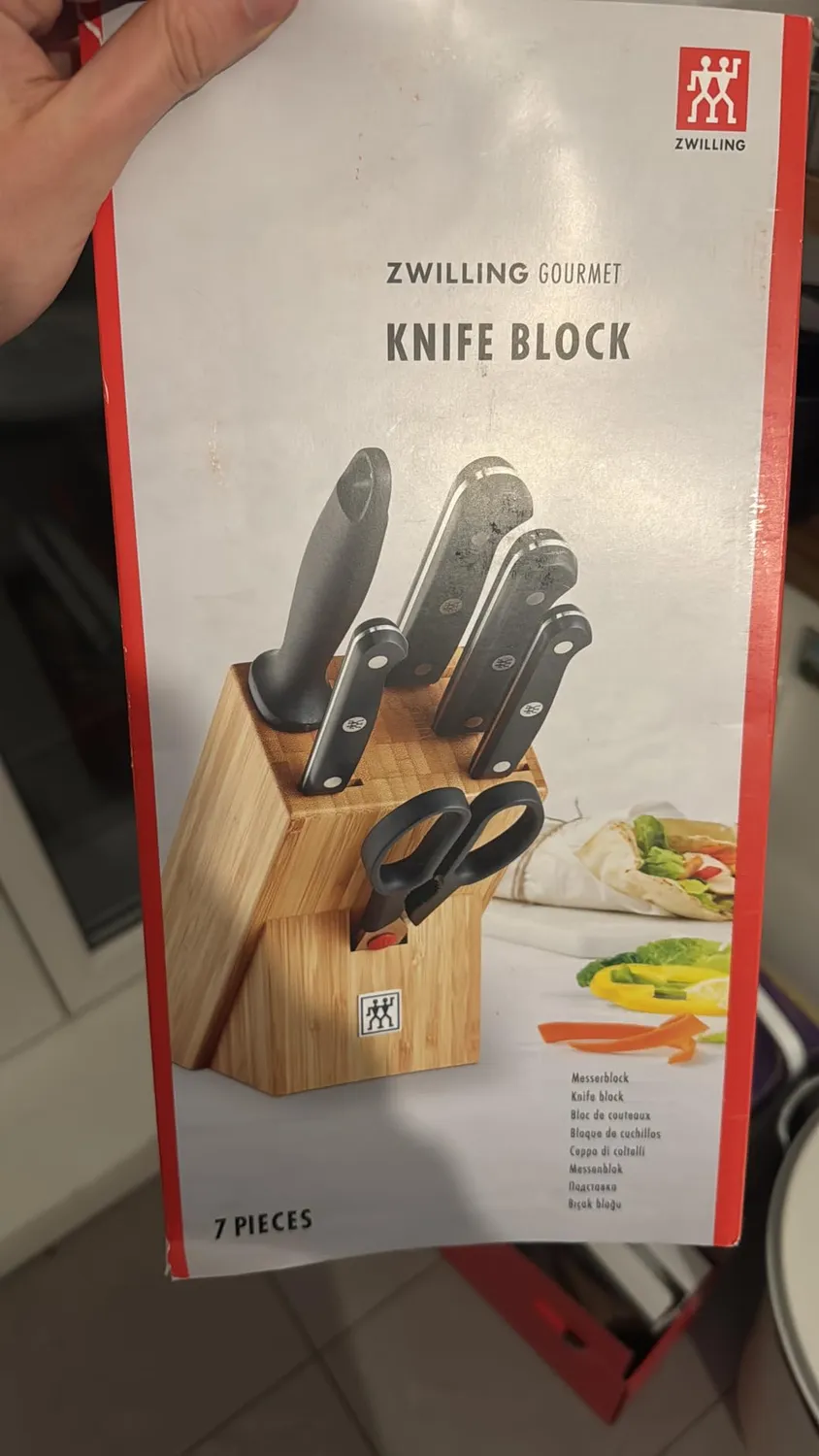 Zwilling Gourmet set coltelli ceppo 7 pezzi inox