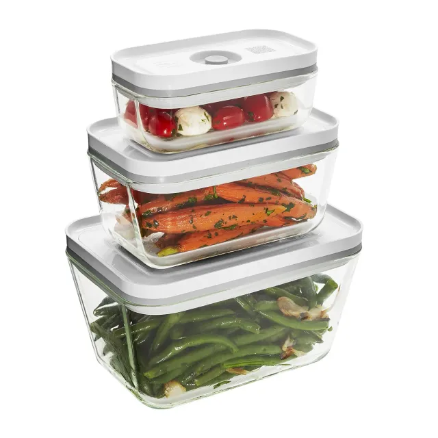 Zwilling Fresh & Save contenitori vetro 3 pezzi sottovuoto