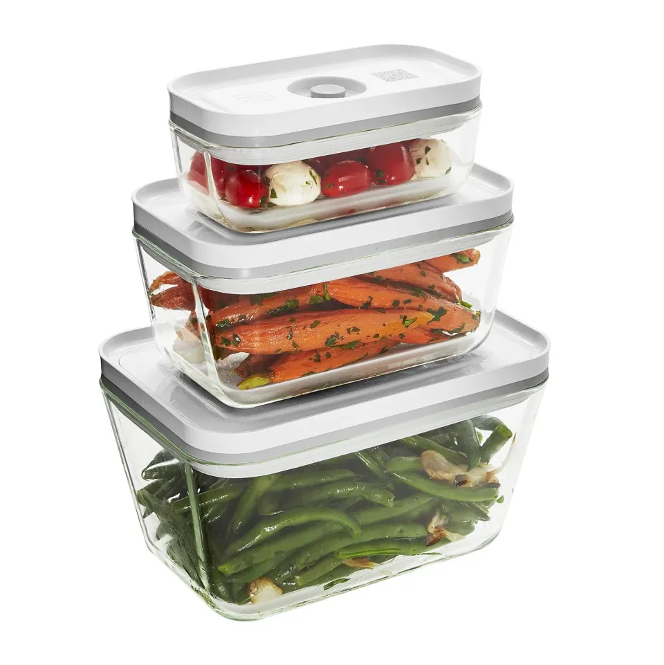 Zwilling Fresh & Save contenitori vetro 3 pezzi sottovuoto