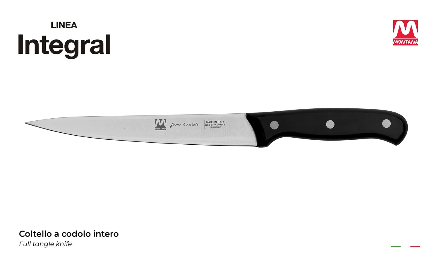 Montana Integral coltello sfilettare pesce 20 cm flessibile