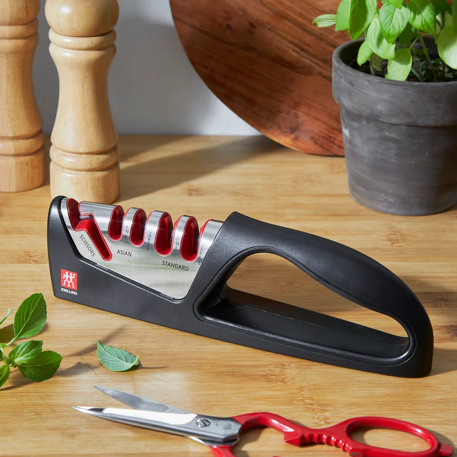 Zwilling affilacoltelli manuale ceramica forbici 5 fessure