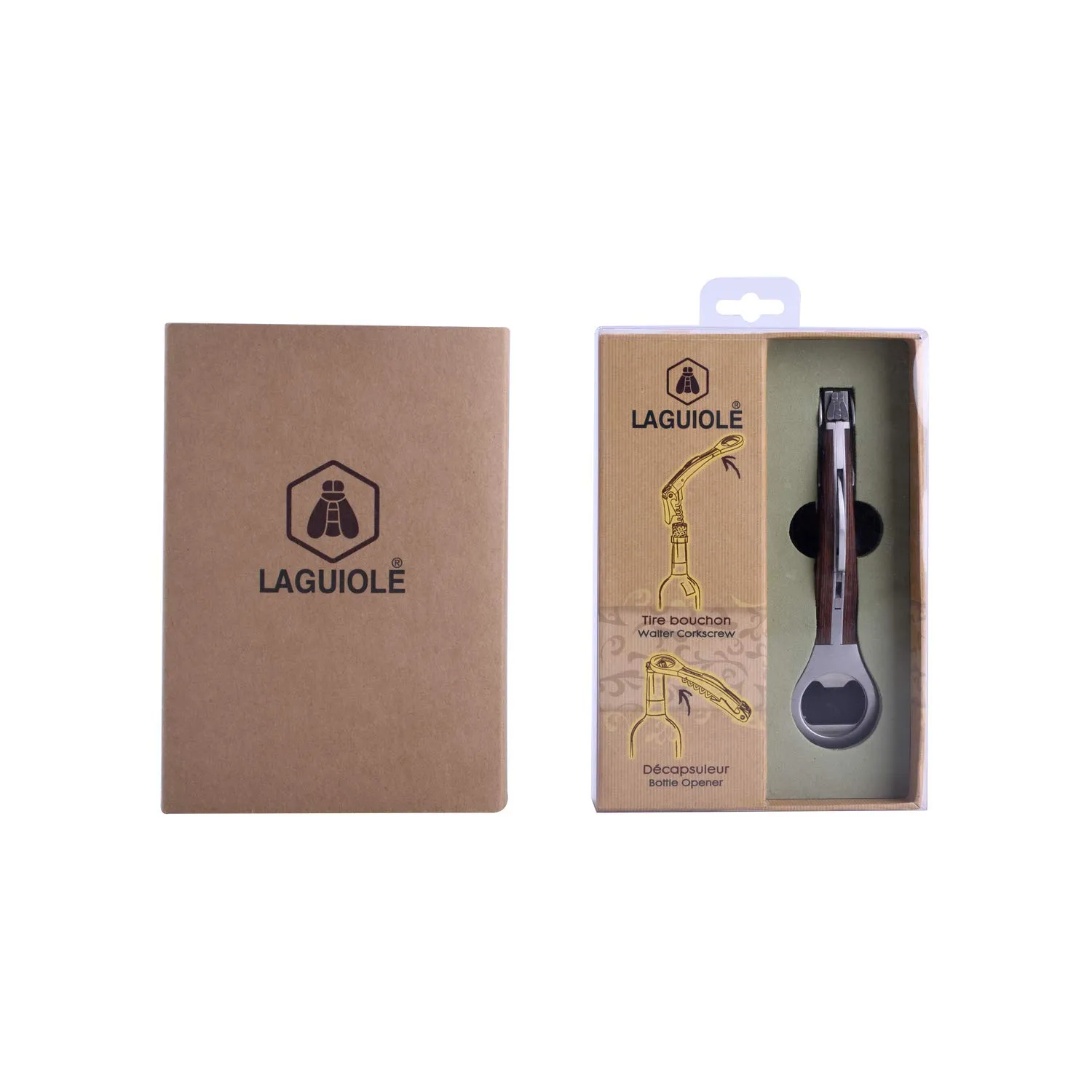 Laguiole en Aubrac Sommelier Cavatappi Leva Singola Pakka