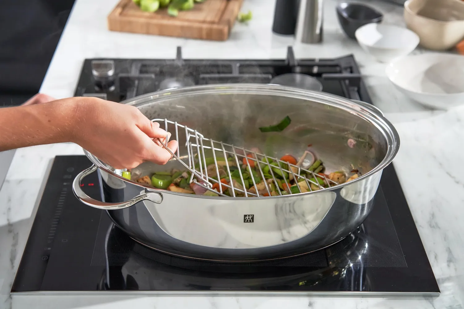 Zwilling Plus rostiera 38 cm 8,5 l acciaio induzione