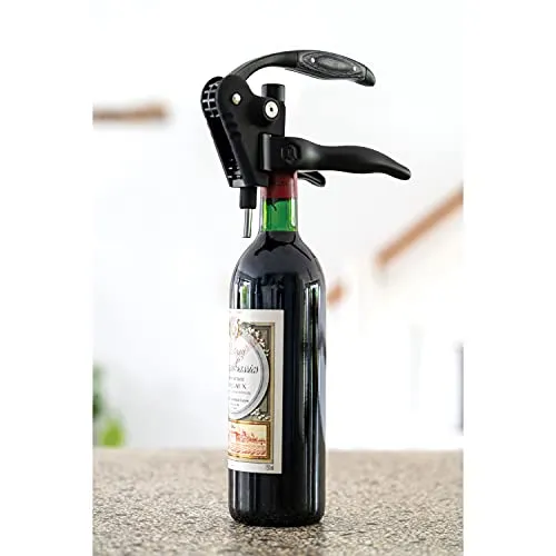 Laguiole en Aubrac Cavatappi a Leva Nero in Confezione Regalo
