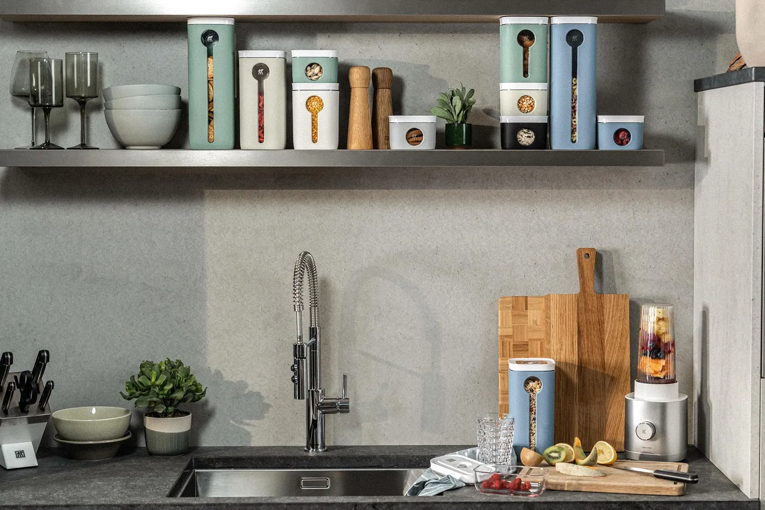 Zwilling Fresh & Save Cube Cover 2S blu luce