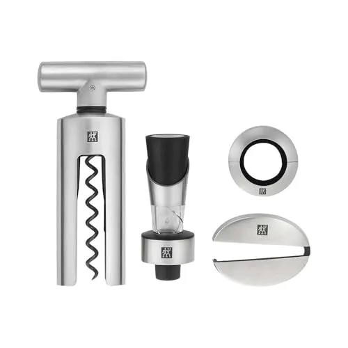 Zwilling Sommelier 39500-054 set vino 4 pezzi acciaio nero