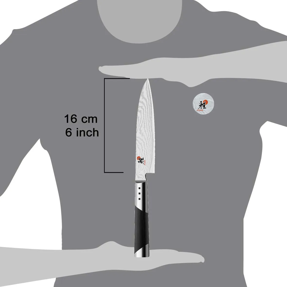 Miyabi 7000D Chutoh coltello carne 16 cm damasco micarta