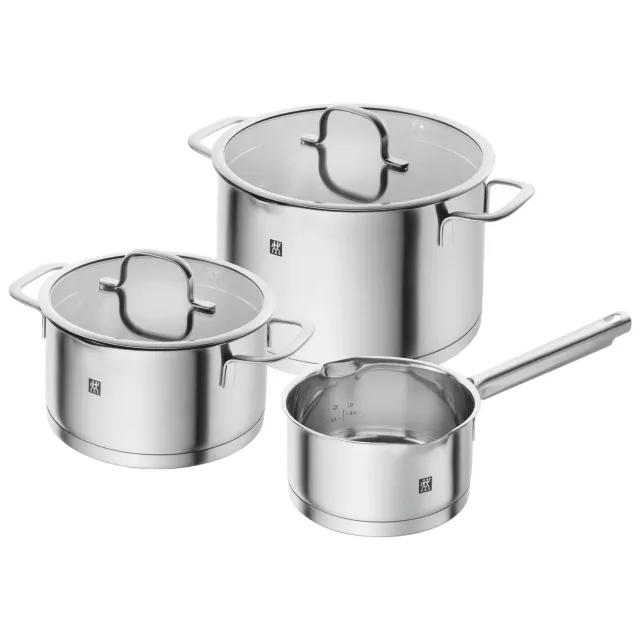 Zwilling TrueFlow set pentole 3 pezzi acciaio con scolapasta