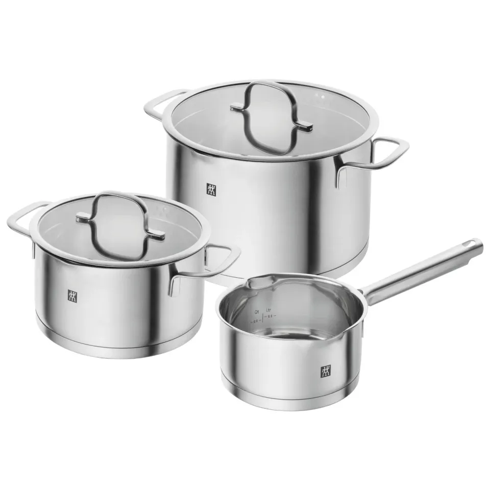Zwilling TrueFlow set pentole 3 pezzi acciaio con scolapasta