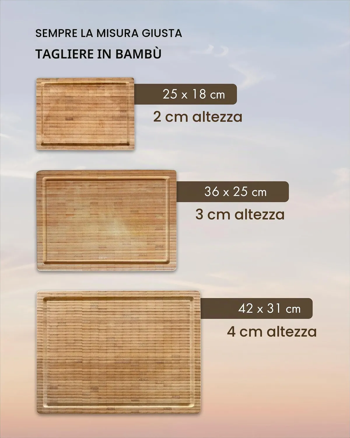 Zwilling 30772-300-0 Tagliere Bambu 25 cm Reversibile