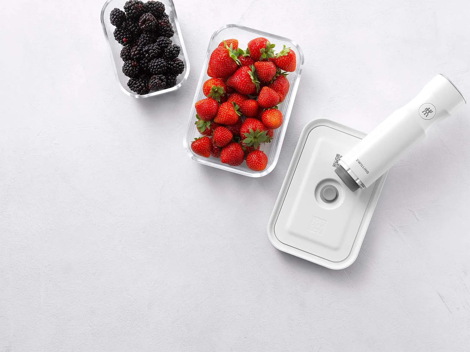 Zwilling Fresh & Save contenitori vetro 3 pezzi bianco