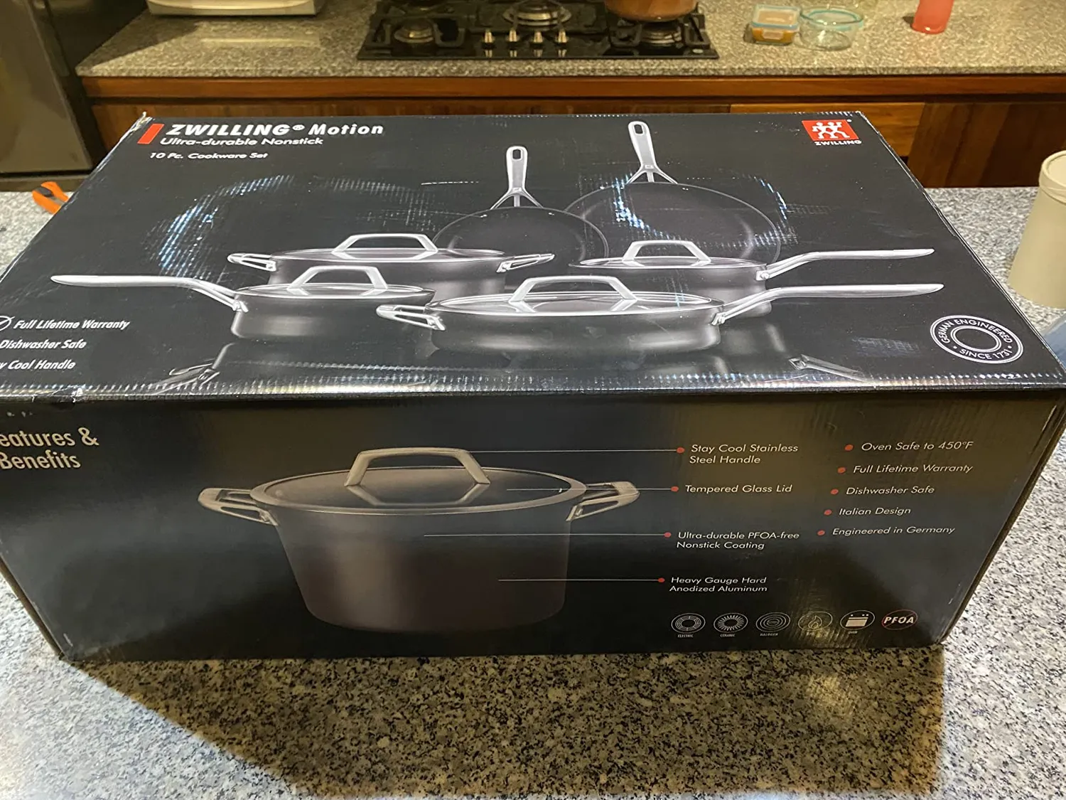 Zwilling Motion set pentole antiaderenti 10 pezzi grigio