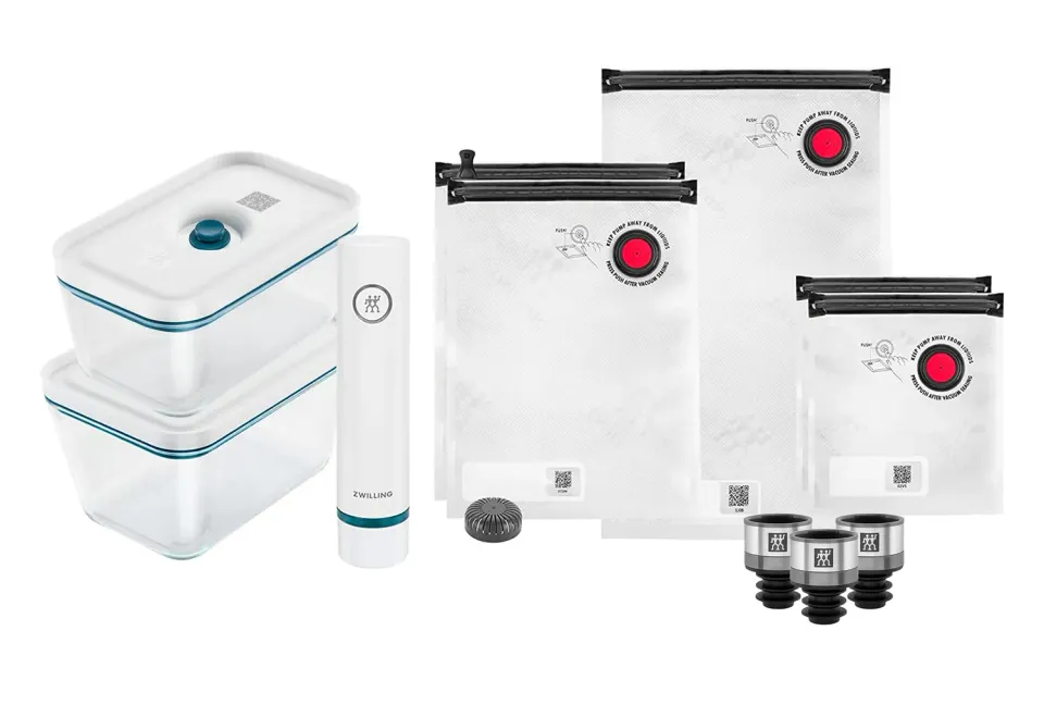 Zwilling Fresh & Save Set Sottovuoto 11 Pezzi Blu vetro
