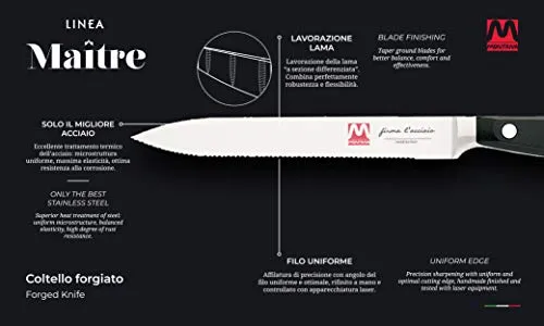 Montana Maitre coltello multiuso acciaio 14 cm