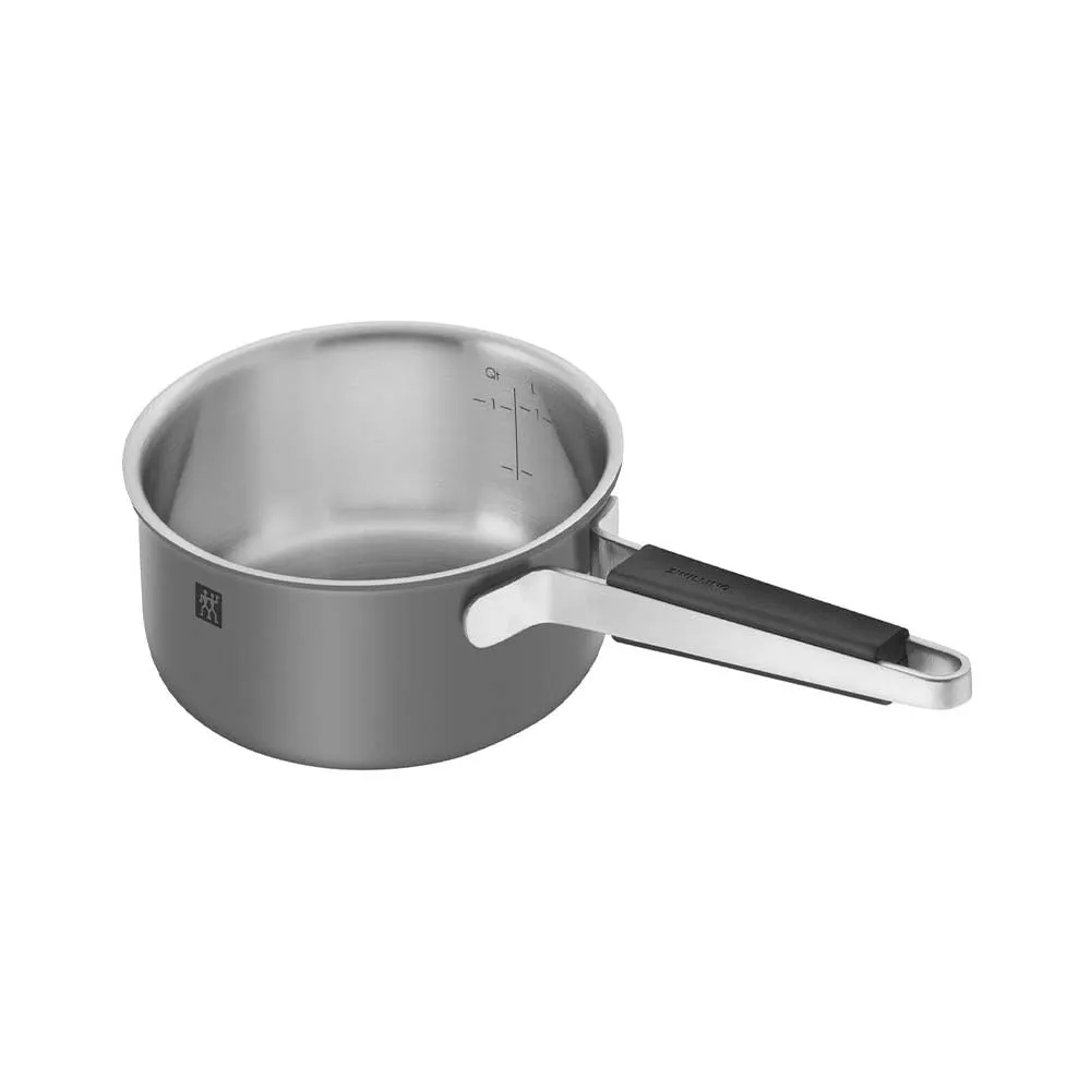 Zwilling Pure set 5 pentole inox grigio antracite triplo fondo