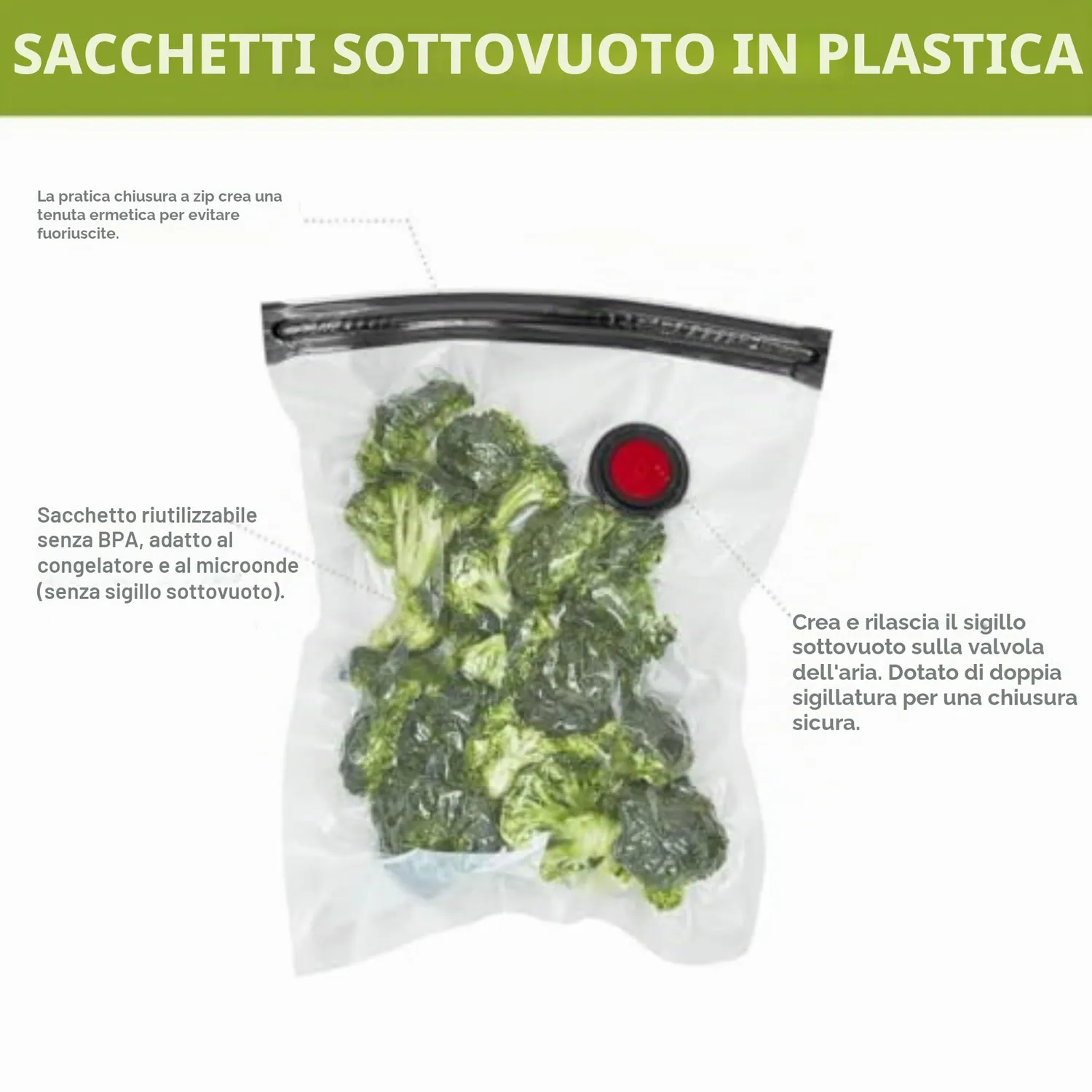 Zwilling Fresh & Save Sacchetti Sottovuoto S 10 Pezzi